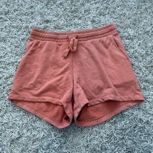 Womens natural life pink baggy cargo boyfriend shorts Medium